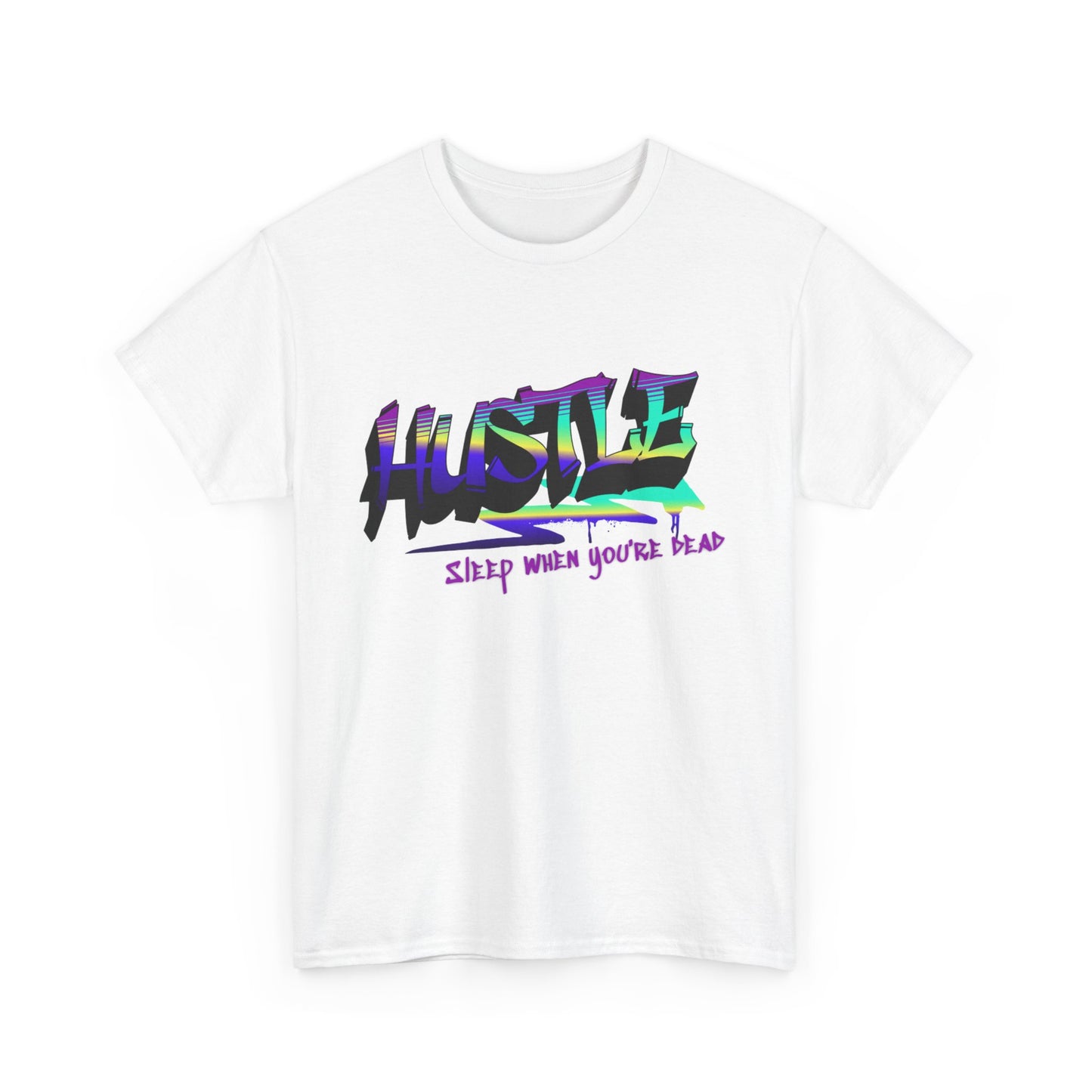 Hustle Hard - Vibrant Graffiti Design, Graffiti-Inspired Art, Motivational Merchandise, Entrepreneur Lifestyle Apparel, Unisex Motivational Gift