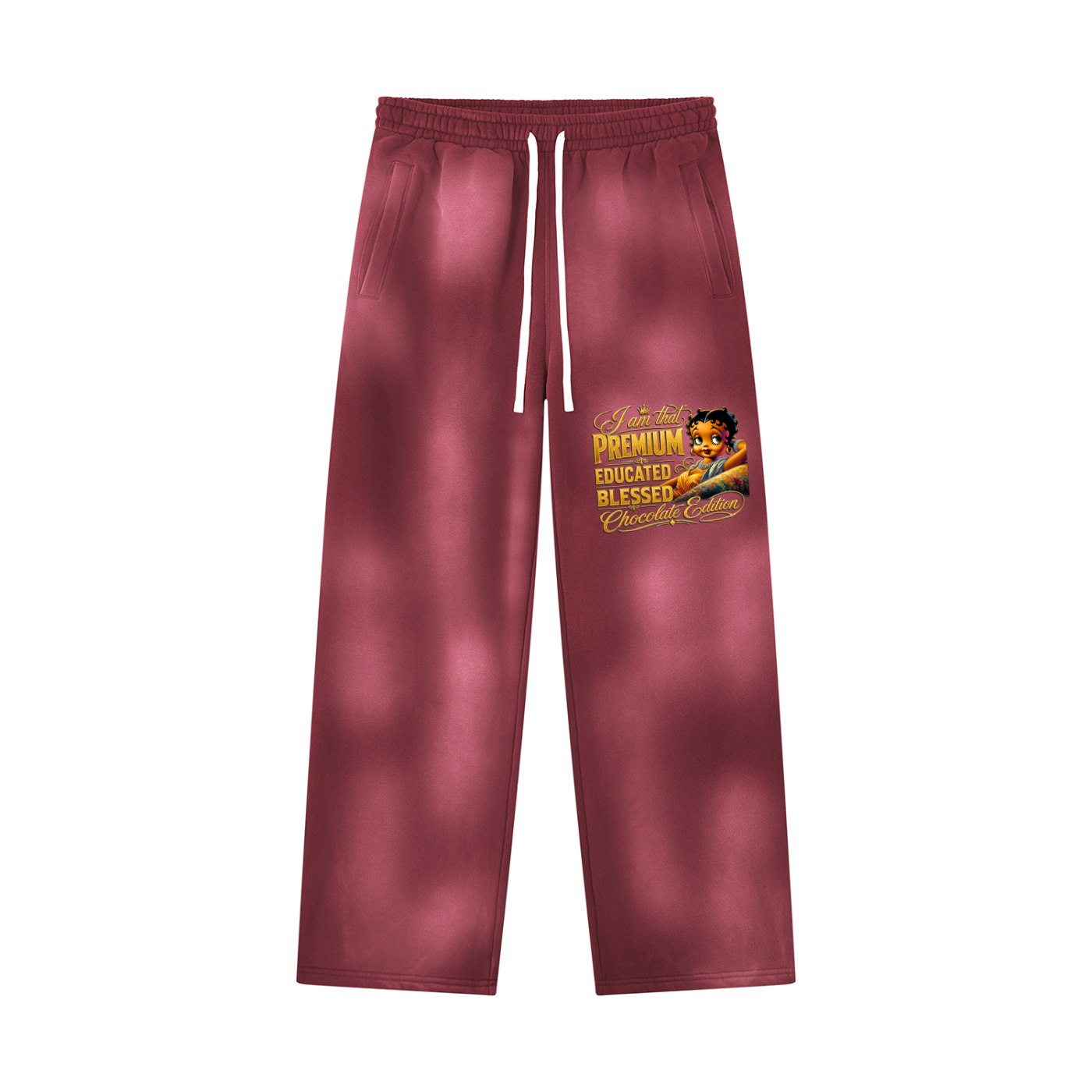 Unisex Sunfade Wide Leg Fleece Sweatpants