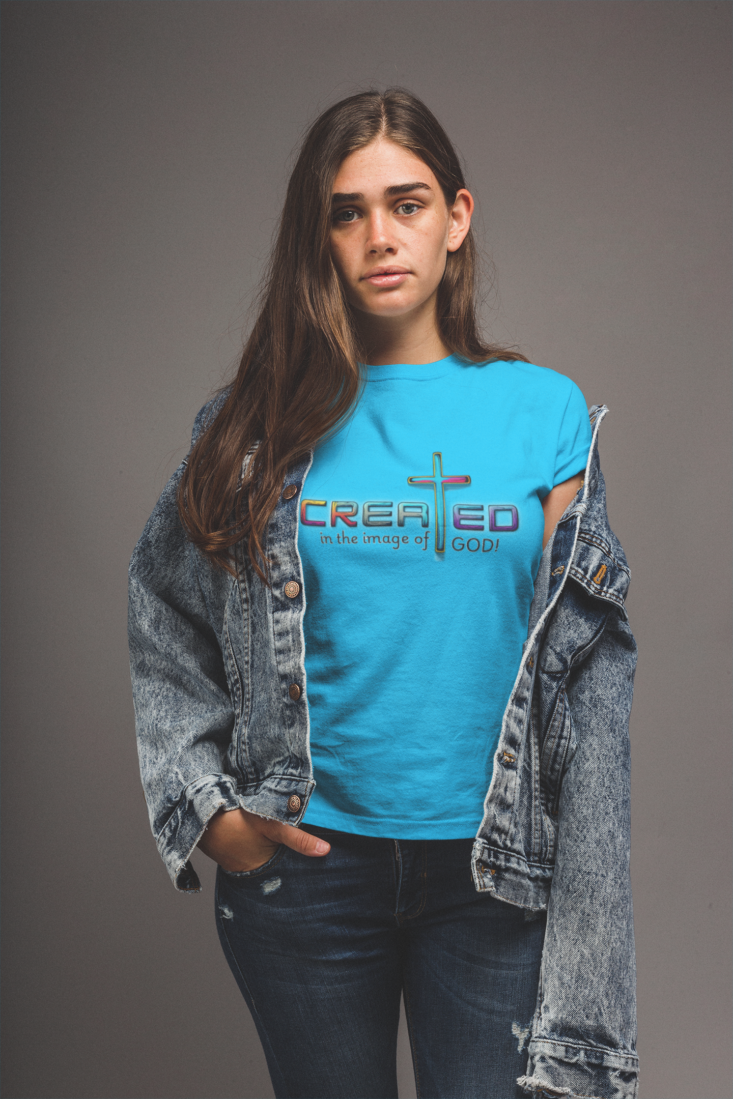 Religious T-Shirt, Inspirational Shirt, Unisex Christian Apparel, Jesus T-Shirt to Motivate, Christian T-Shirt, Created in His Image, God is