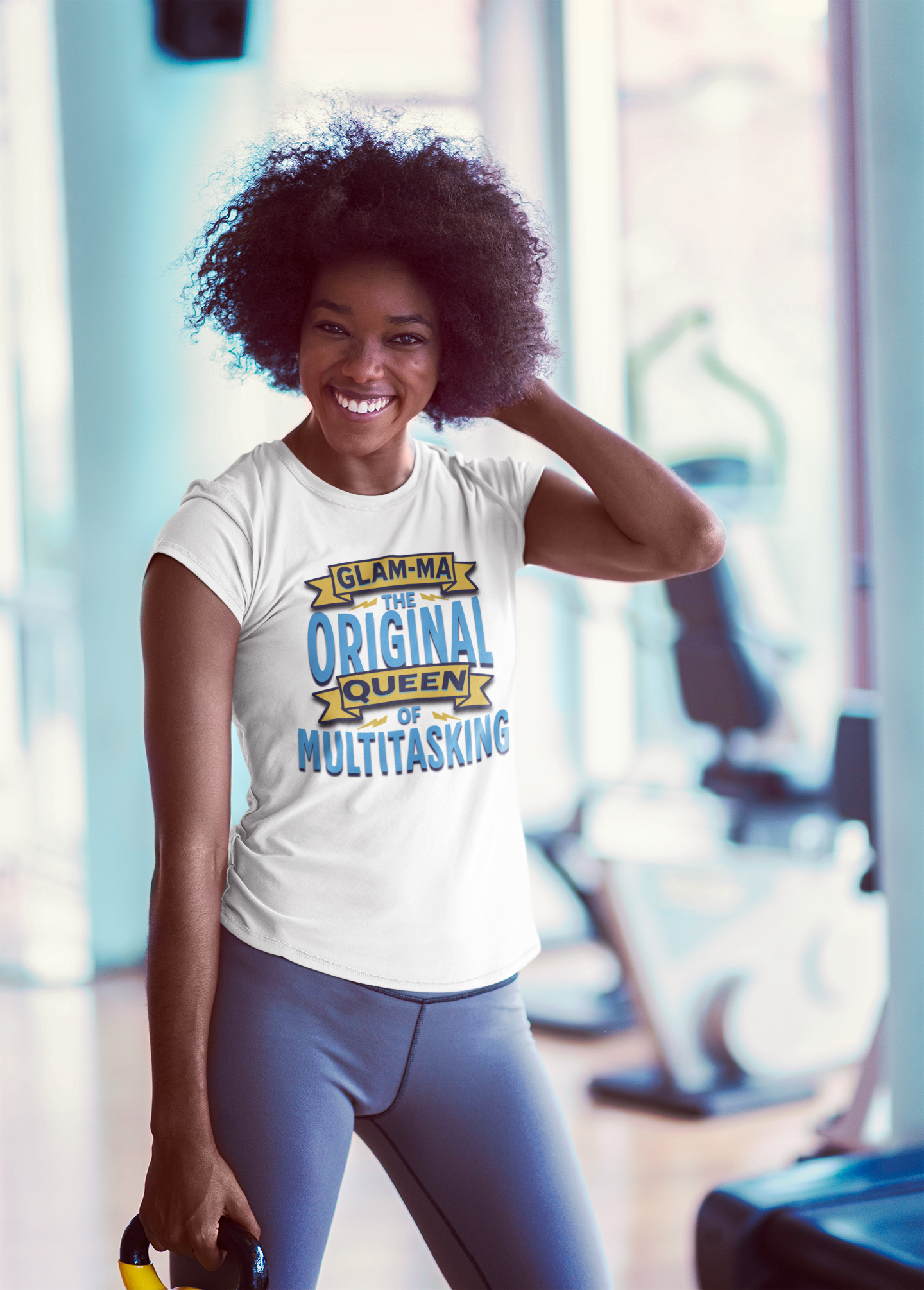 Glam-Ma Original Queen of Multitasking T-Shirt, Glam-Ma: Queen of Everything, Birthday Gift for Grandma, T-Shirt for Grandmothers, Cute Glam-Ma Gift