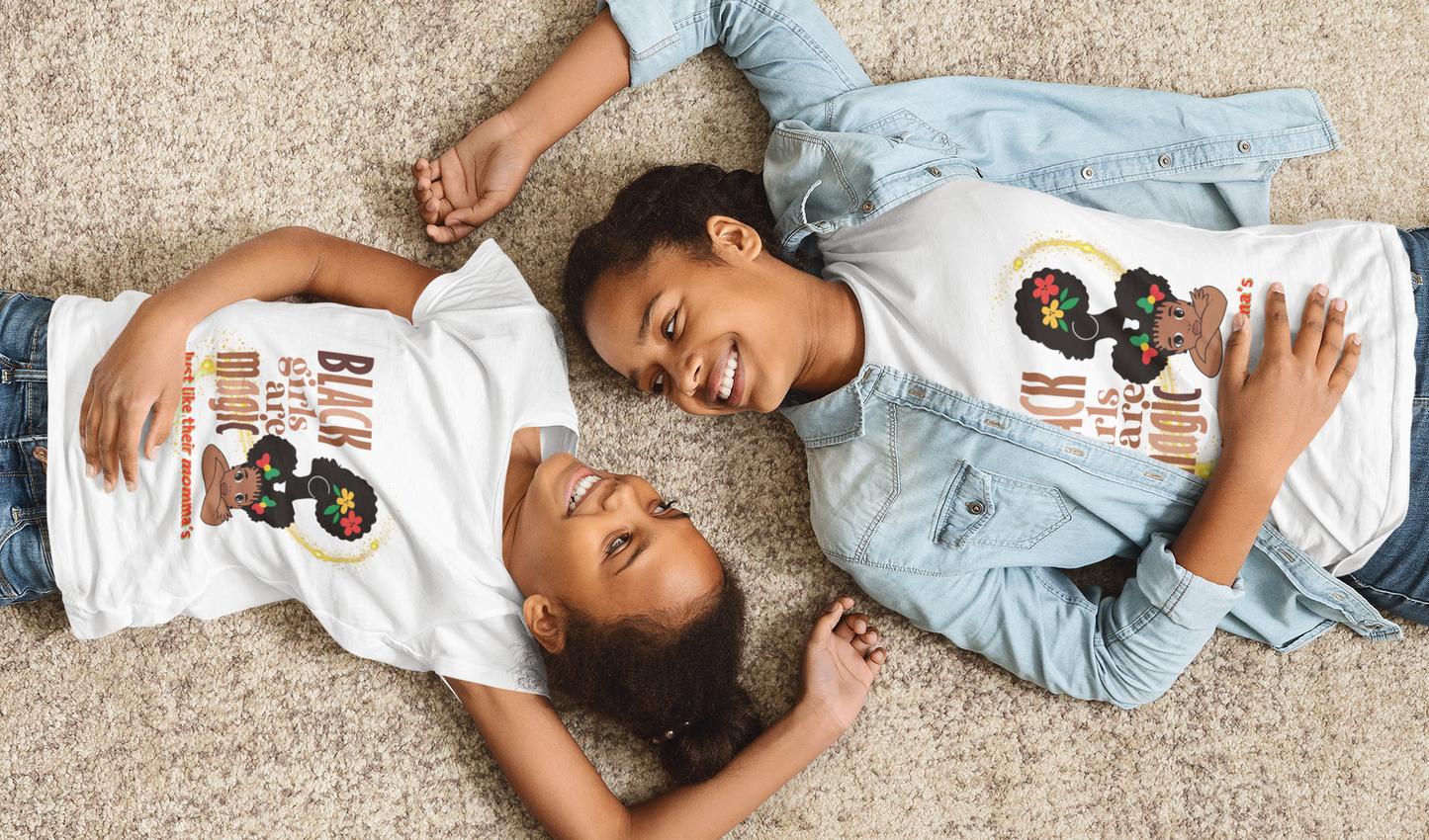Black Girls are Magic Kids' Creator T-Shirt
