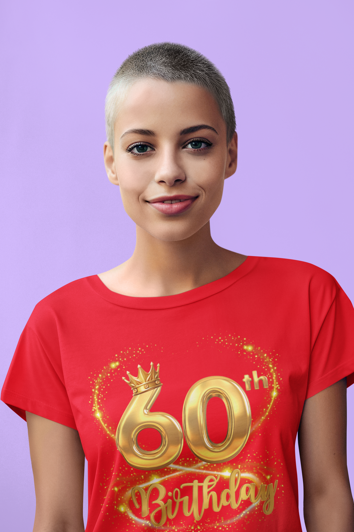 60th Birthday Jersey Short Sleeve V-Neck Tee,