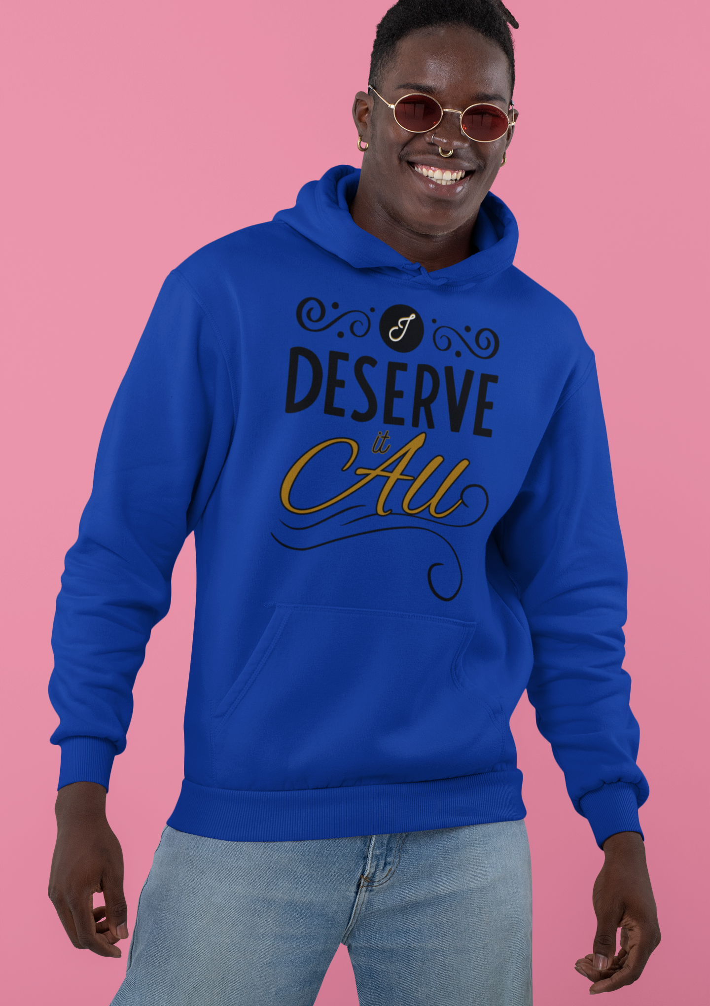 "I Deserve It All" Unisex Heavy Blend™ Hooded Sweatshirt, Lyrics from Kendrick Lamar's "Man in the Garden," Inspirational Unisex Hoodie