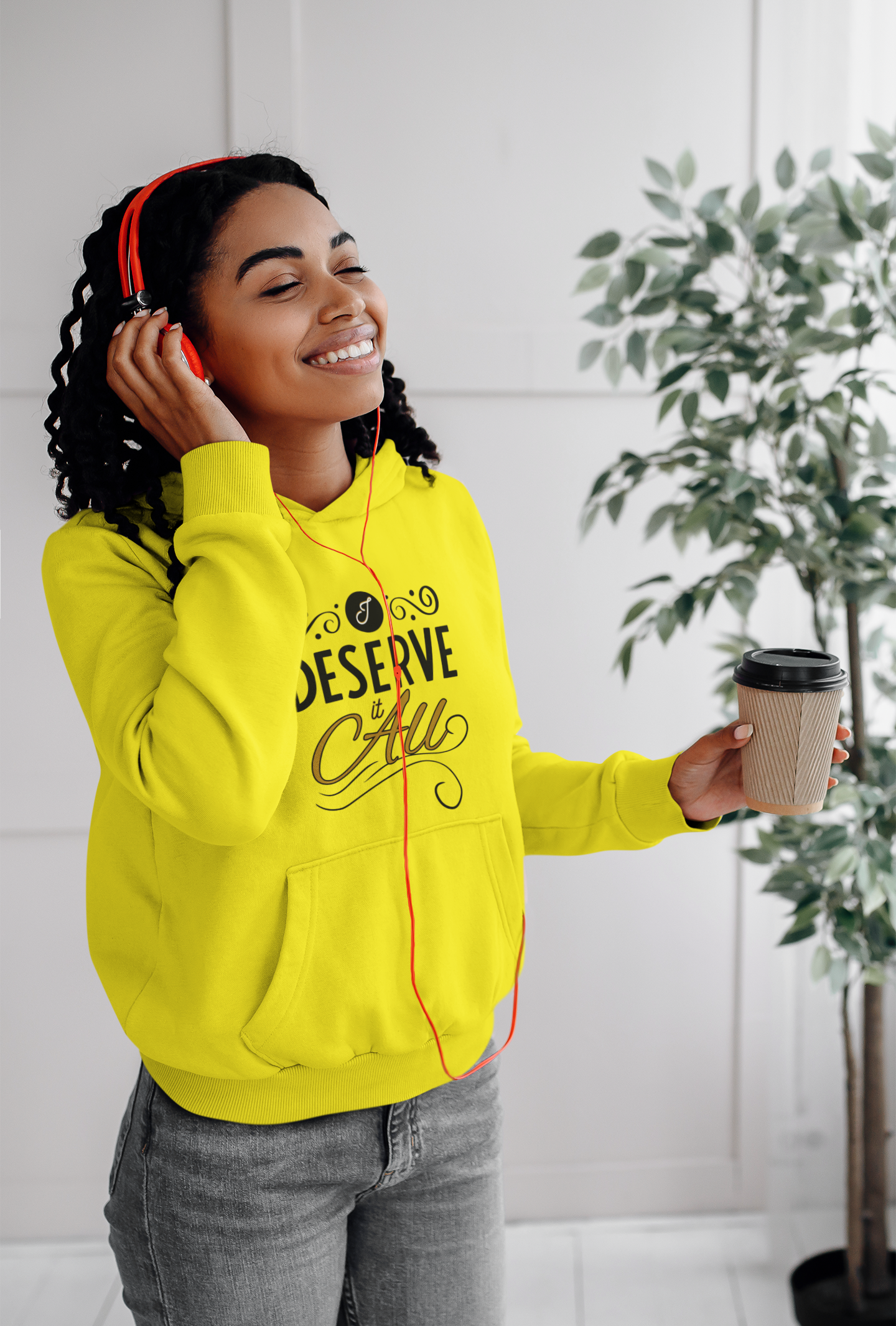 "I Deserve It All" Unisex Heavy Blend™ Hooded Sweatshirt, Lyrics from Kendrick Lamar's "Man in the Garden," Inspirational Unisex Hoodie