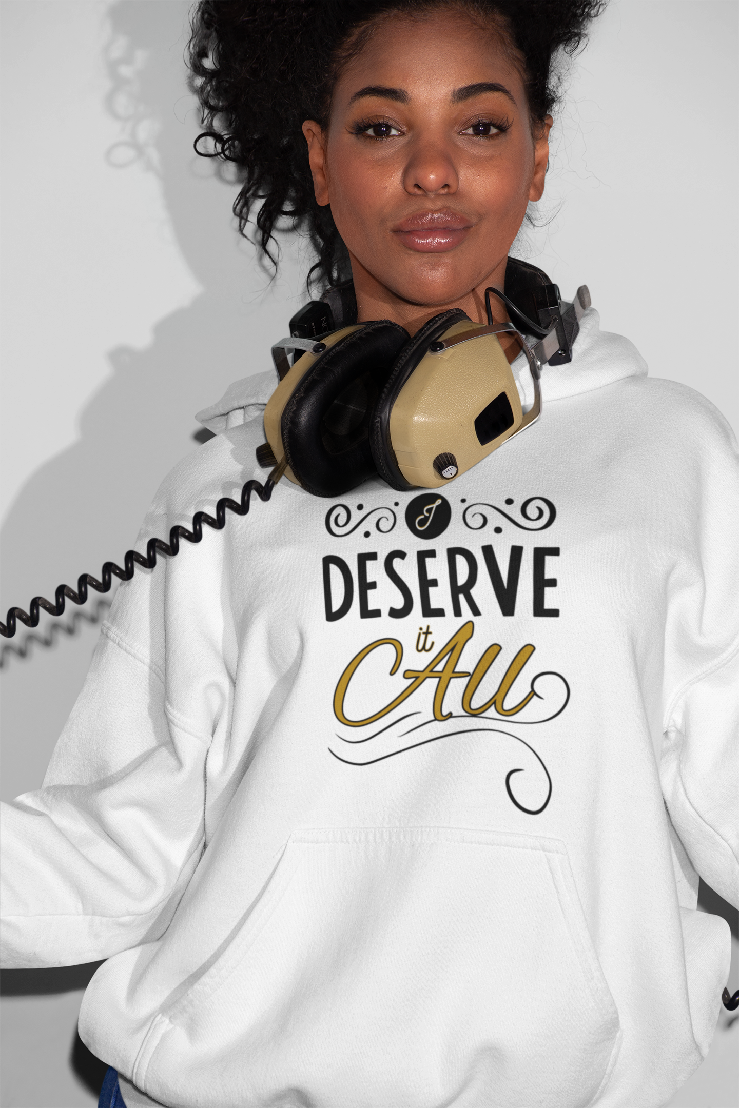 "I Deserve It All" Unisex Heavy Blend™ Hooded Sweatshirt, Lyrics from Kendrick Lamar's "Man in the Garden," Inspirational Unisex Hoodie