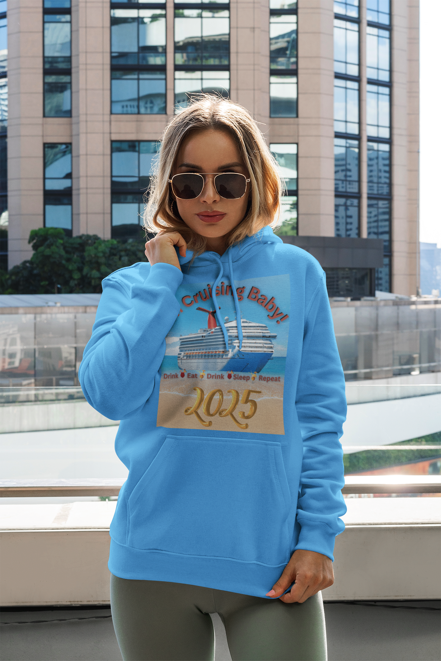 "I'm Cruising Baby 2025" Champion Hoodie, Men and Women Cruise Hoodie 2025, Bon Voyage Shirts 2025, Sailing Shirts