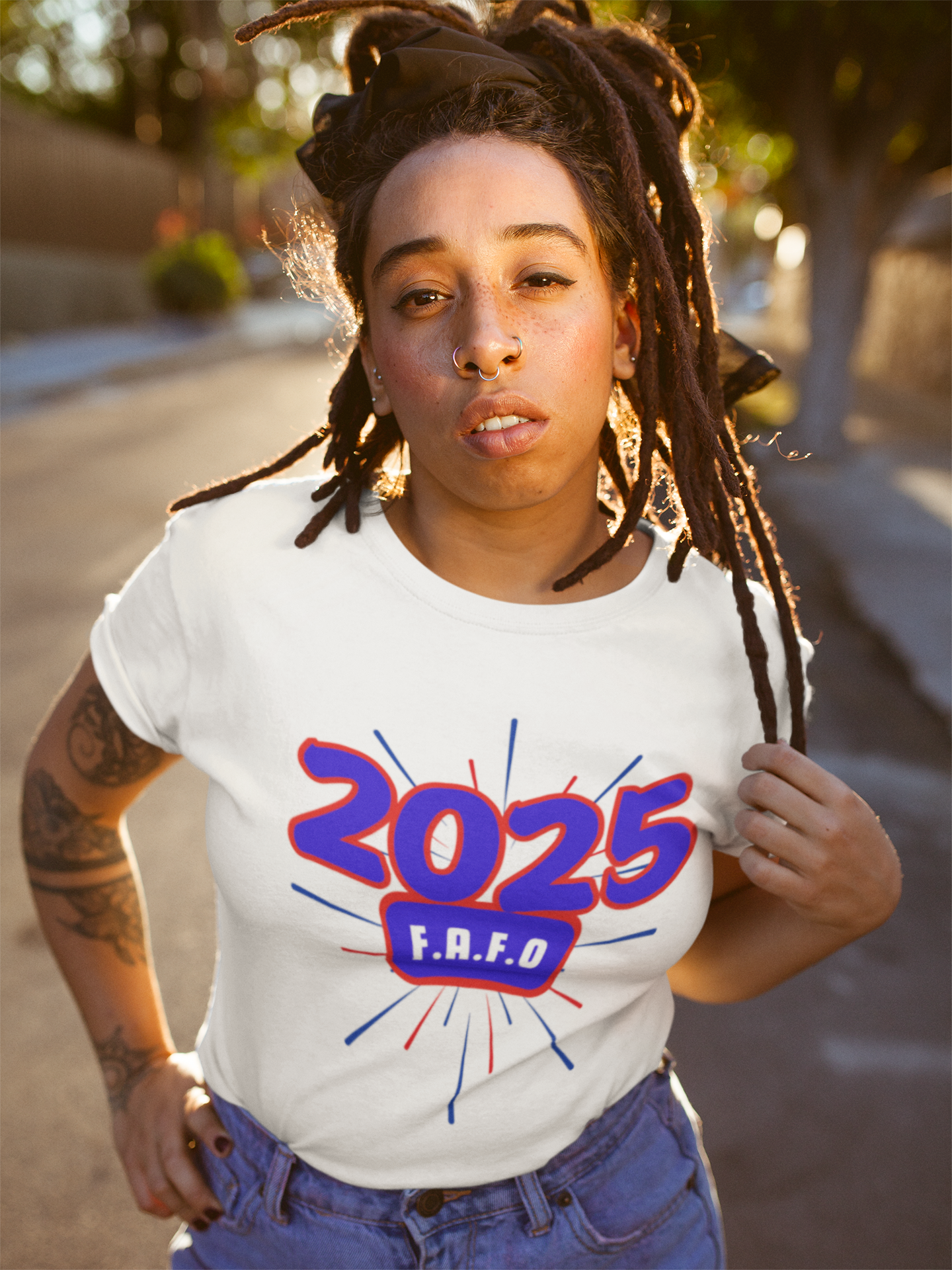 FAFO 2025 America T-Shirts, 92% Black Unisex Shirts, Save America Democracy Shirt, F.A.F.O Anti Trump T-Shirts, Funny Anti-MAGA T-Shirt