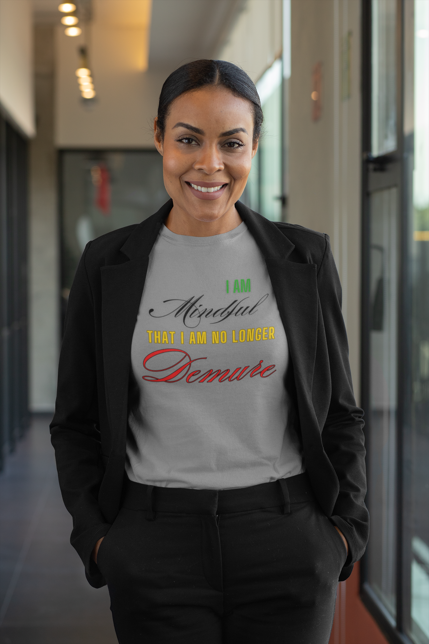 Demure Shirt, Funny Trendy T-Shirt, Viral Meme Shirt, Female Empowerment Shirt, Very Demure Very Mindful Very Cutesy, Minimalist Style, Fun