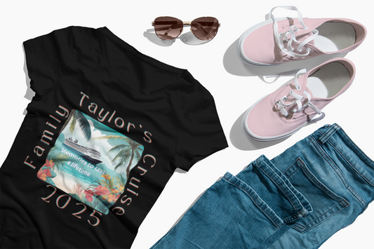 Personalized Cruise Shirt 2025, Cruise Ship T-Shirt, 2025 Cruise T-Shirts, Bon-Voyage Cruise T-shirts, Cruise Vacation Shirt for 2025
