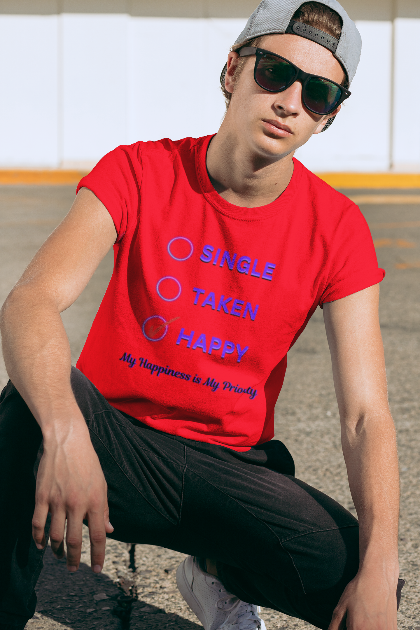My Happiness is My Priority, Unisex Midweight T-shirt, Valentine to Myself T-Shirt, Valentine T-Shirt, Self-Love T-Shirts, Taken, Single Happy