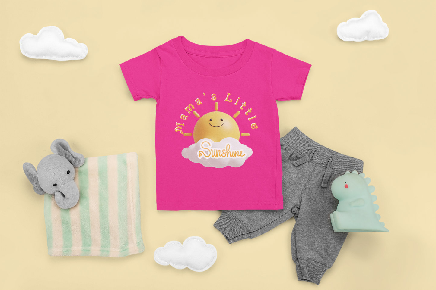 Mama's Little Sunshine Infant Fine Jersey Tee, Perfect Baby Shower Gift for Boy or Girl, 6-24 Mo. Toddler T-Shirt Gifts, T-Shirts for Toddler Boy and Girls