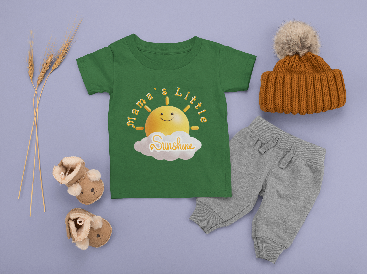 Mama's Little Sunshine Infant Fine Jersey Tee, Perfect Baby Shower Gift for Boy or Girl, 6-24 Mo. Toddler T-Shirt Gifts, T-Shirts for Toddler Boy and Girls