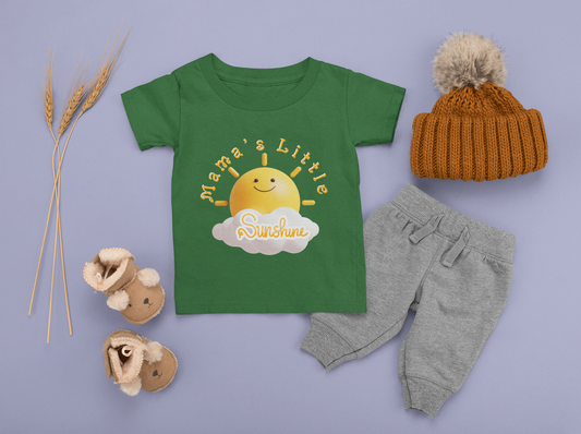 Mama's Little Sunshine Infant Fine Jersey Tee, Perfect Baby Shower Gift for Boy or Girl, 6-24 Mo. Toddler T-Shirt Gifts, T-Shirts for Toddler Boy and Girls