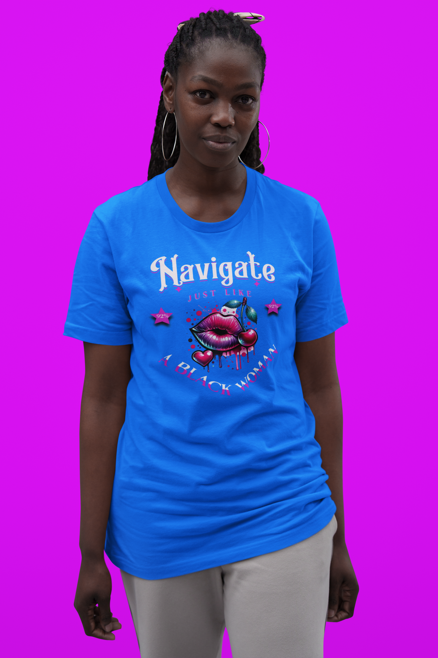 Black Girl Magic T-Shirts, Black History Month Shirts for Women, Navigate Like a Black Woman, Black Woman Shirt, 92% Black Woman Club