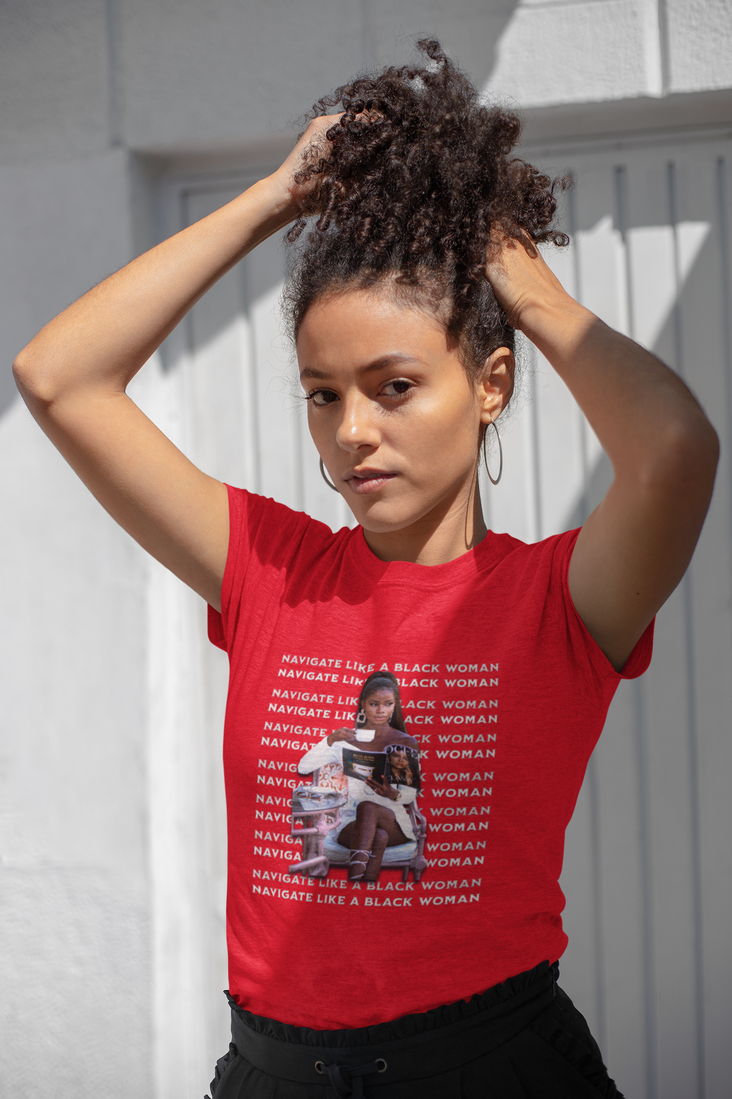 Navigate Like a Black Woman, Black Woman Shirt, 92% Black Woman Club, Black Girl Magic T-Shirts, Black History Month Shirts for Women