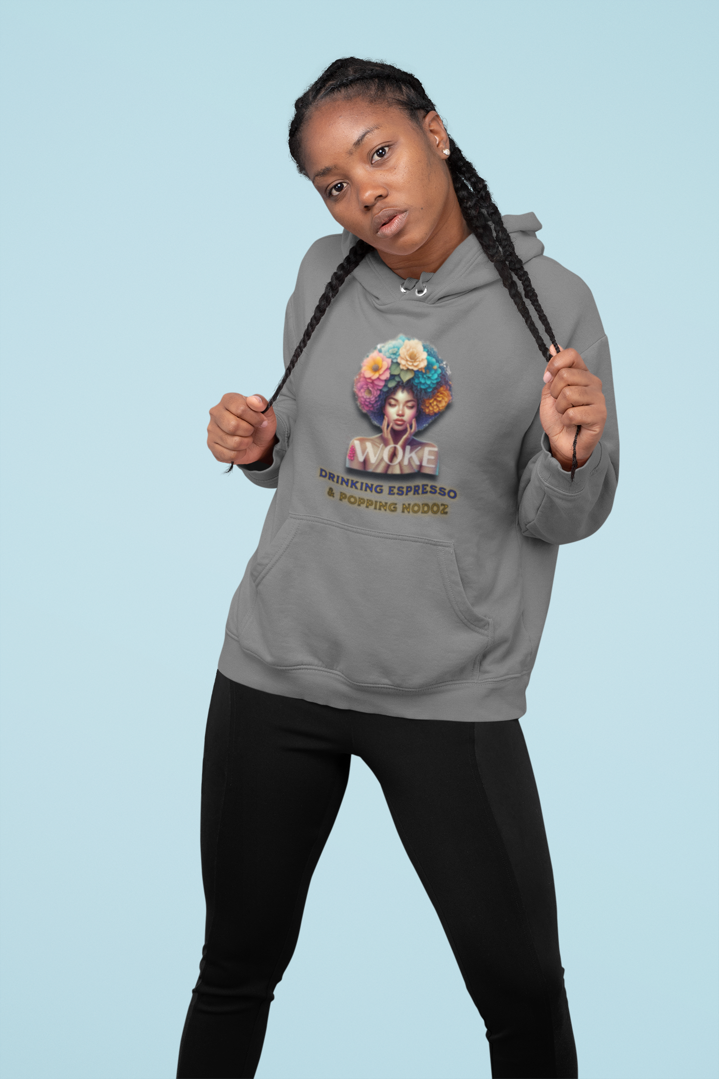 Woke Feminist Hoodie Because We Can't Sleep on our Government, 92% Black Woman's Power, Melanin Women Shirts, Black Girl Magic Hoodies, Black Women Woke Shirt