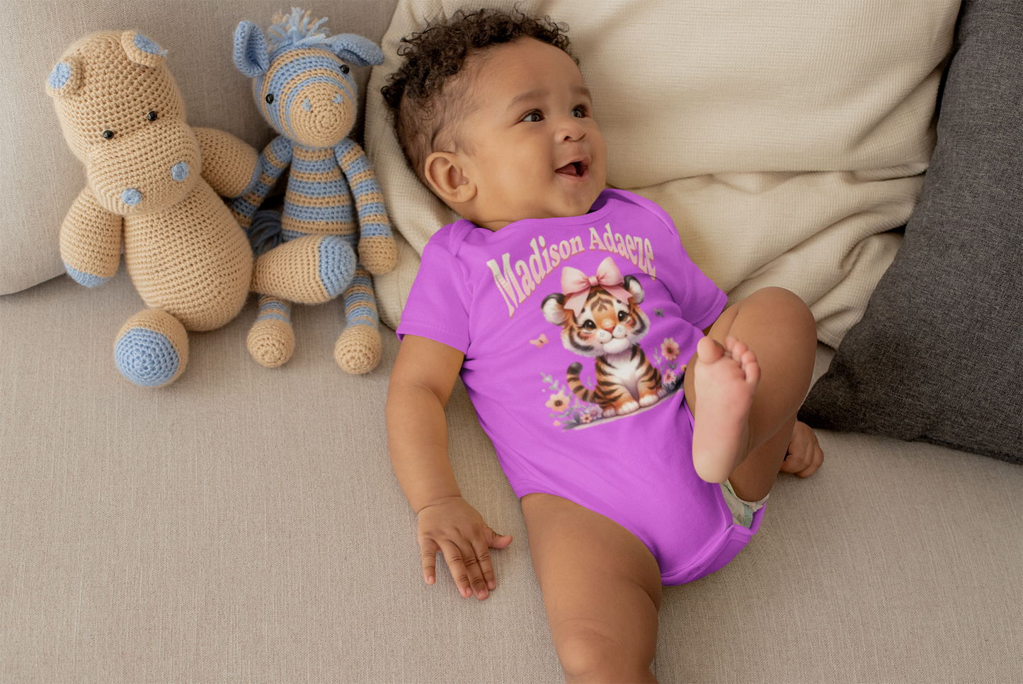 Custom Infant Fine Jersey Bodysuit, Custom Onesie for Boy or Girl, Personalized Onesie for Boy or Girls, Baby Shower Gifts for Babies