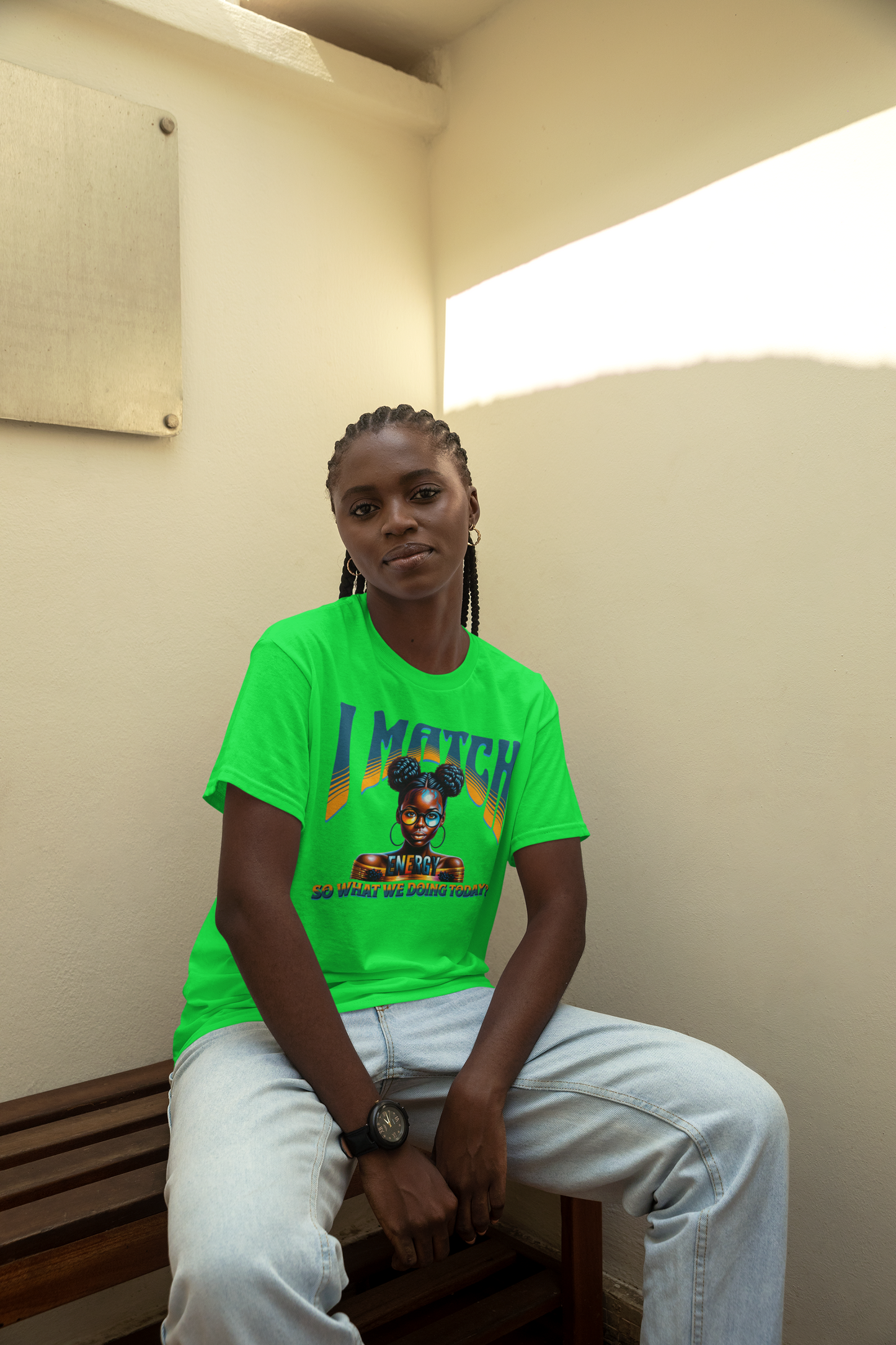 I Match Energy T-Shirt, Trendy Empowerment Design Shirt, Matching Energy T-Shirt Vibes, Reciprocal Energy Tee, Black Girl Magic Tees