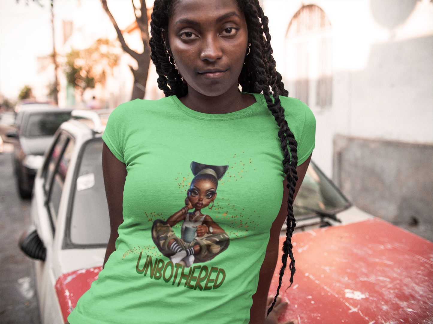 Unbothered Serenity T-Shirts for Women, Black Woman Empowerment, 92% Black Women Shirts, Melanin Magic T-Shirts, Black Girl Magic Tees