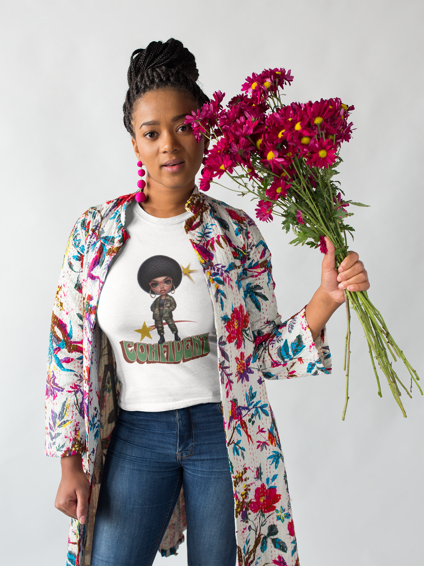 Black Femininity and Individuality, Black Women Confidence Shirt, Melanin Shirt for Black Women, Black Girl Magic T-Shirts, Confident T-Shirt