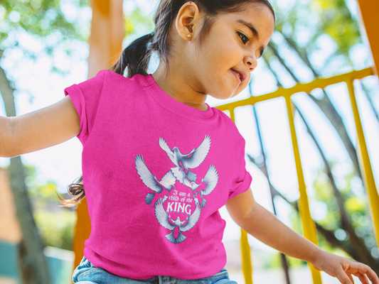Toddler T-Shirt - "I Am a Child of the King" - Inspirational Tees for Toddlers, Religious T-Shirts for Infants and Toddlers