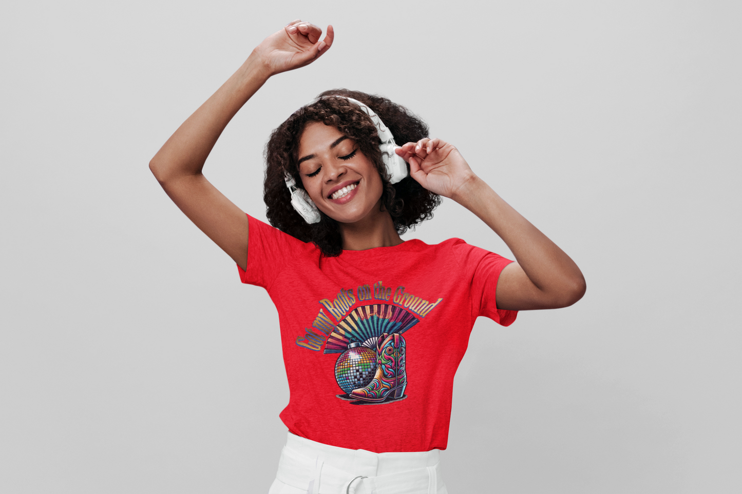 Boots on the Ground Groove Tee, Disco Ball Unisex Jersey Tee - Fun Tee for Latest Dance Crave Boots on the Ground Music Lovers