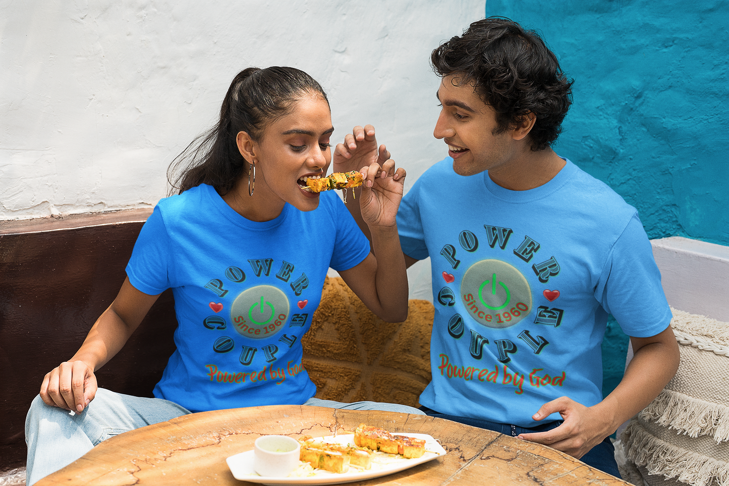 Power Couple - Powered by God T-Shirt | Anniversary Shirt for Couples Since 2011, Valentine T-shirt for Couples Unisex Heavy Cotton Tee