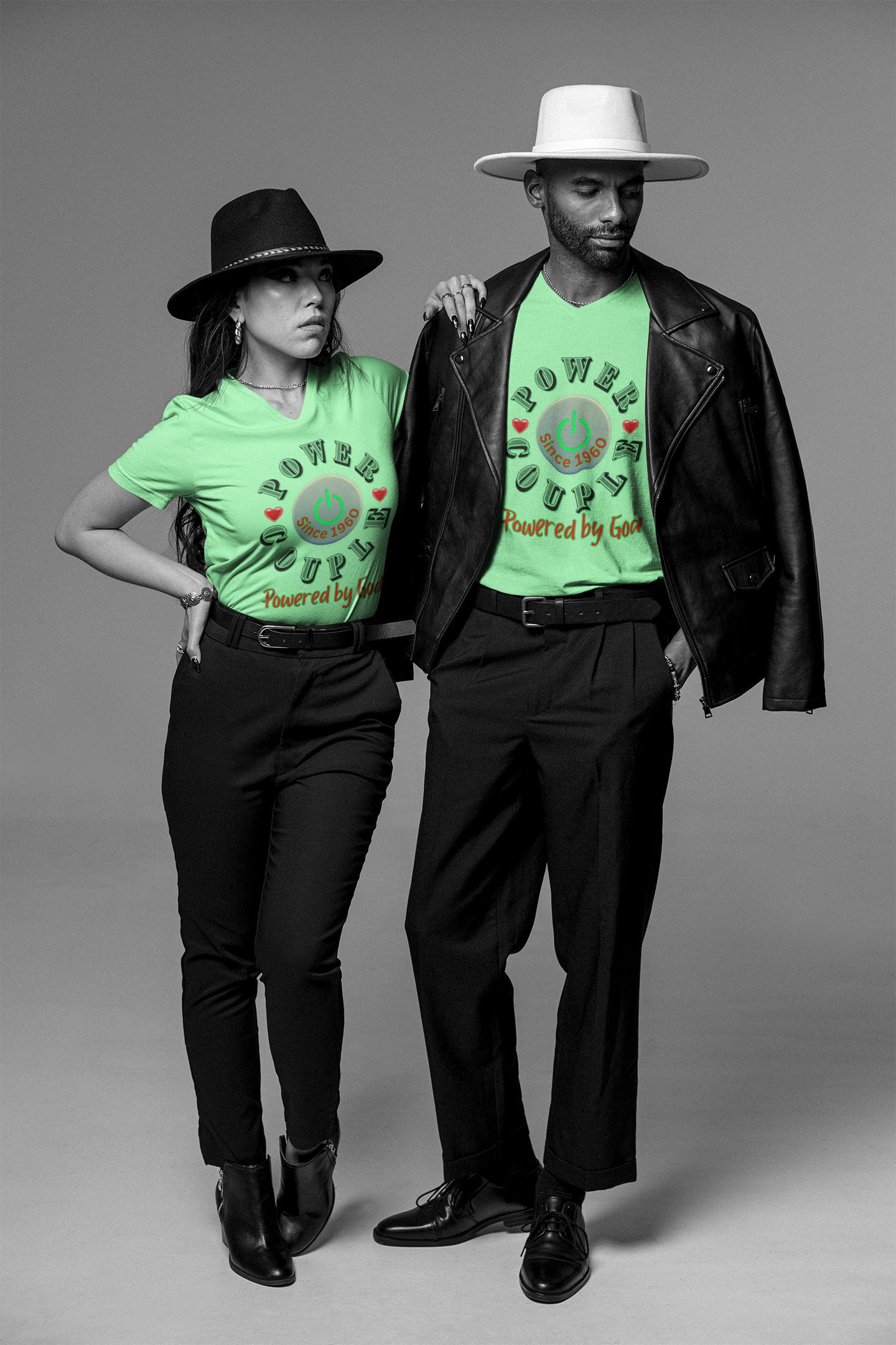 Power Couple - Powered by God T-Shirt | Anniversary Shirt for Couples Since 2011, Valentine T-shirt for Couples Unisex Heavy Cotton Tee