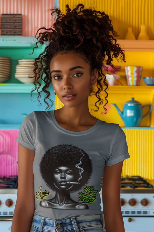 Black Woman Graphic Tee - "I Promise This Ain’t What You Want", Melanin T-Shirts for Black Women, 92% Black Women Shirts, Black Girl Magic Tee