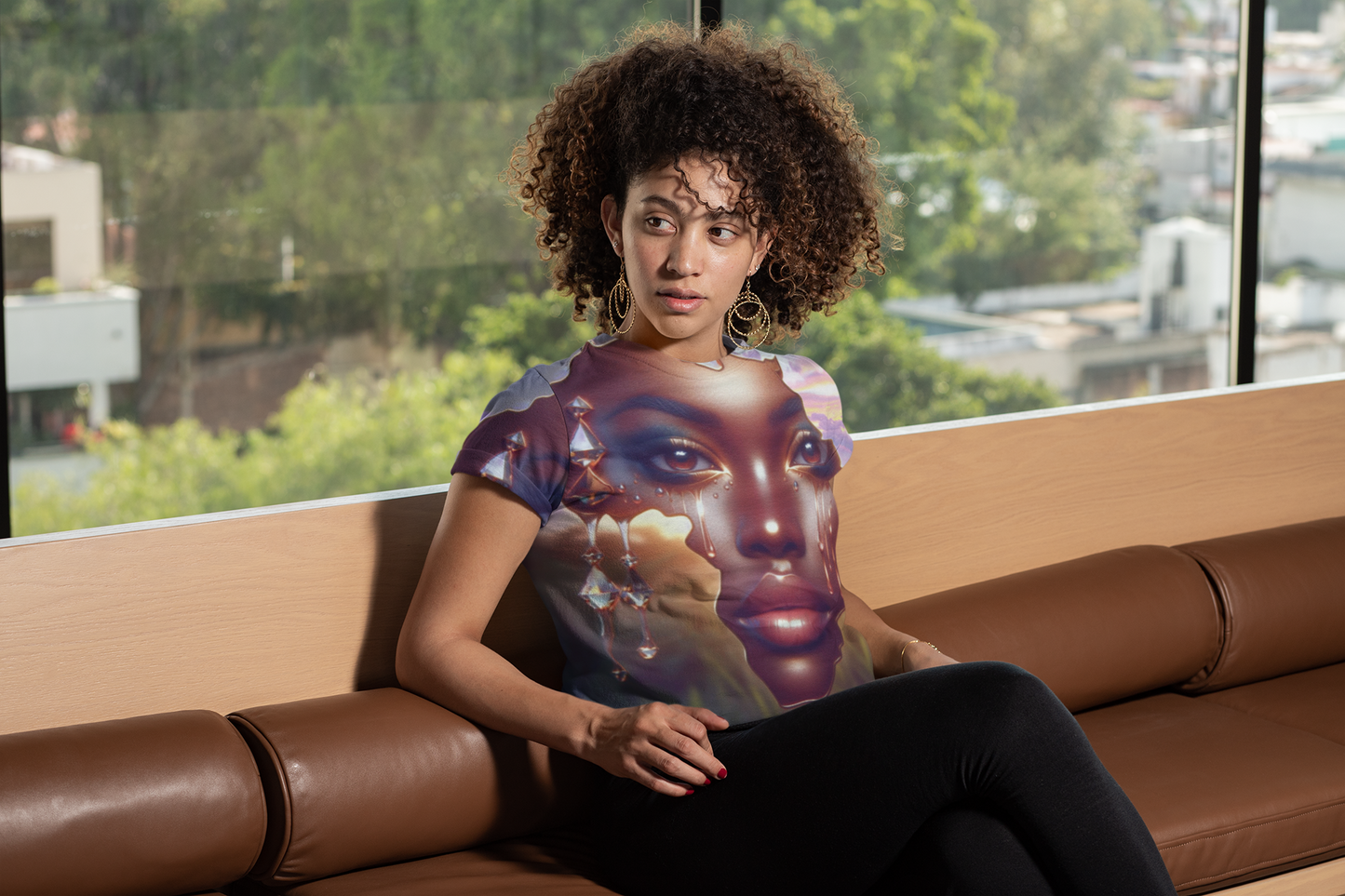 Artistic African Tee for Women, Unique Graphic African Shirt, Handcrafted Apparel, Gift for Art Lovers, Celebration Fashion, Mother Africa T-Shirt