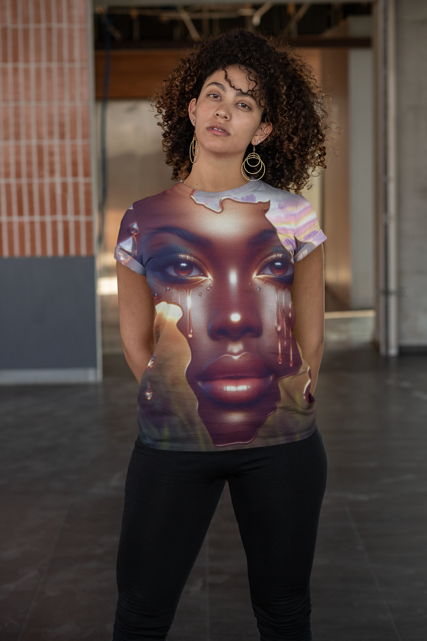 Artistic African Tee for Women, Unique Graphic African Shirt, Handcrafted Apparel, Gift for Art Lovers, Celebration Fashion, Mother Africa T-Shirt