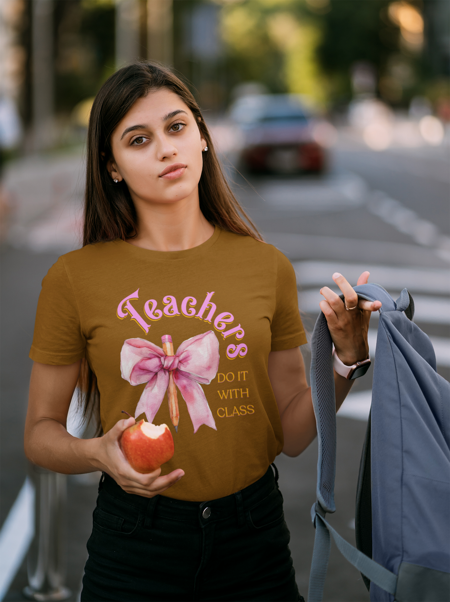 Teachers Do It with Class T-Shirt, Coquette Bow Teacher Shirt, Educator Apparel, Back to School Shirt, Cute Teacher Outfit, Cute Teacher Tee