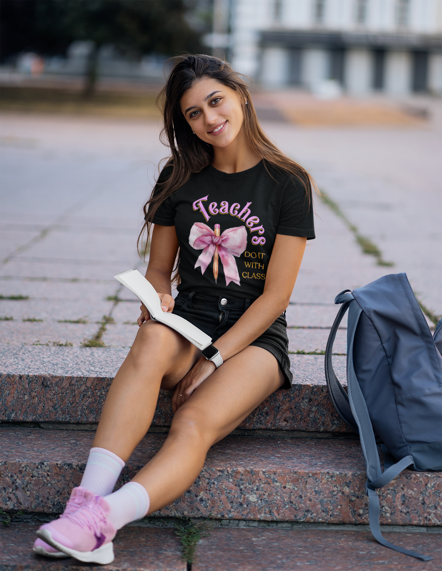 Teachers Do It with Class T-Shirt, Coquette Bow Teacher Shirt, Educator Apparel, Back to School Shirt, Cute Teacher Outfit, Cute Teacher Tee