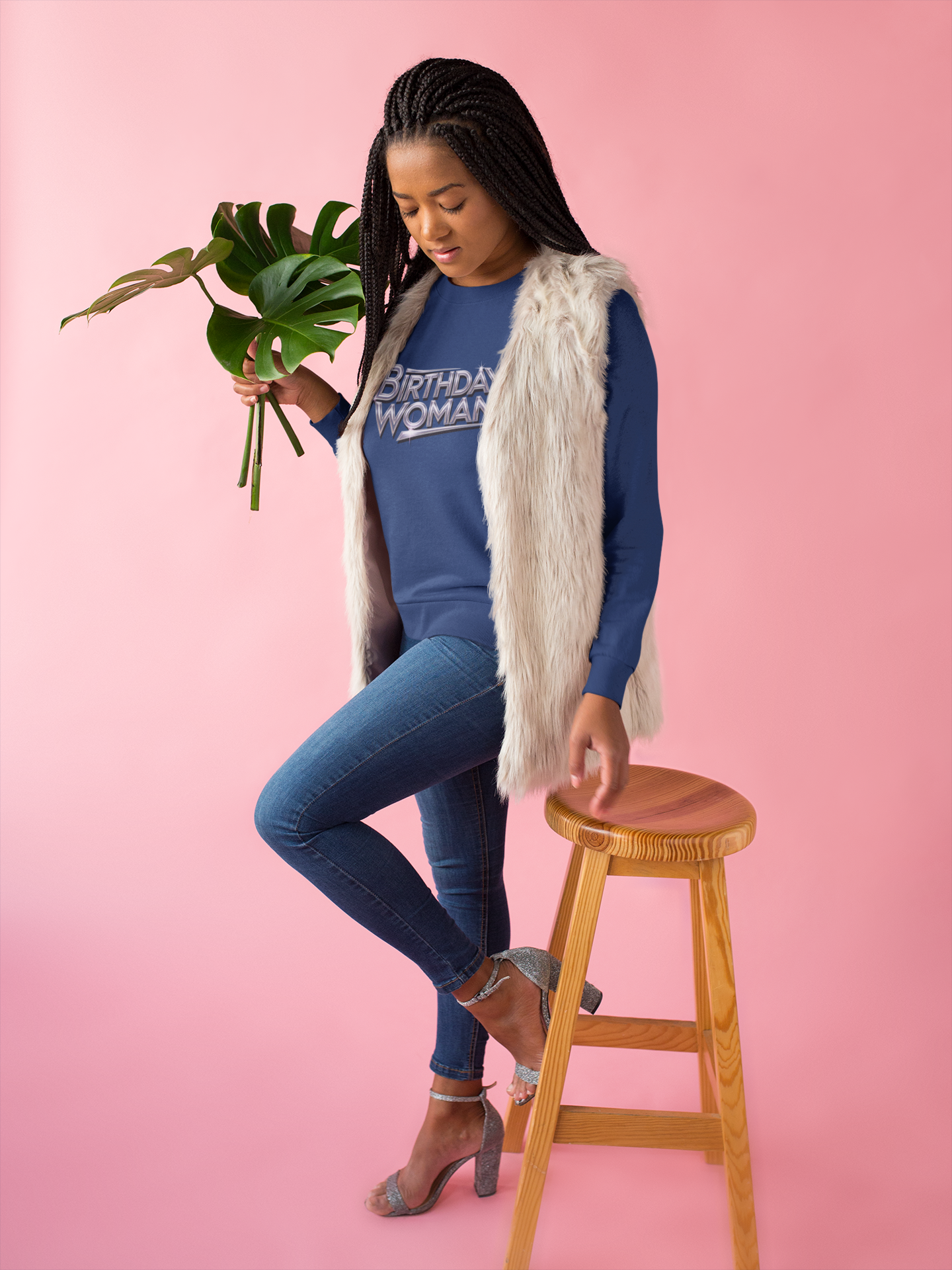 Birthday Woman Long Sleeve Tee - Unisex Jersey T-Shirt for Celebrations, Cute Birthday Sweatshirt, Birthday Girl Shirt for Women