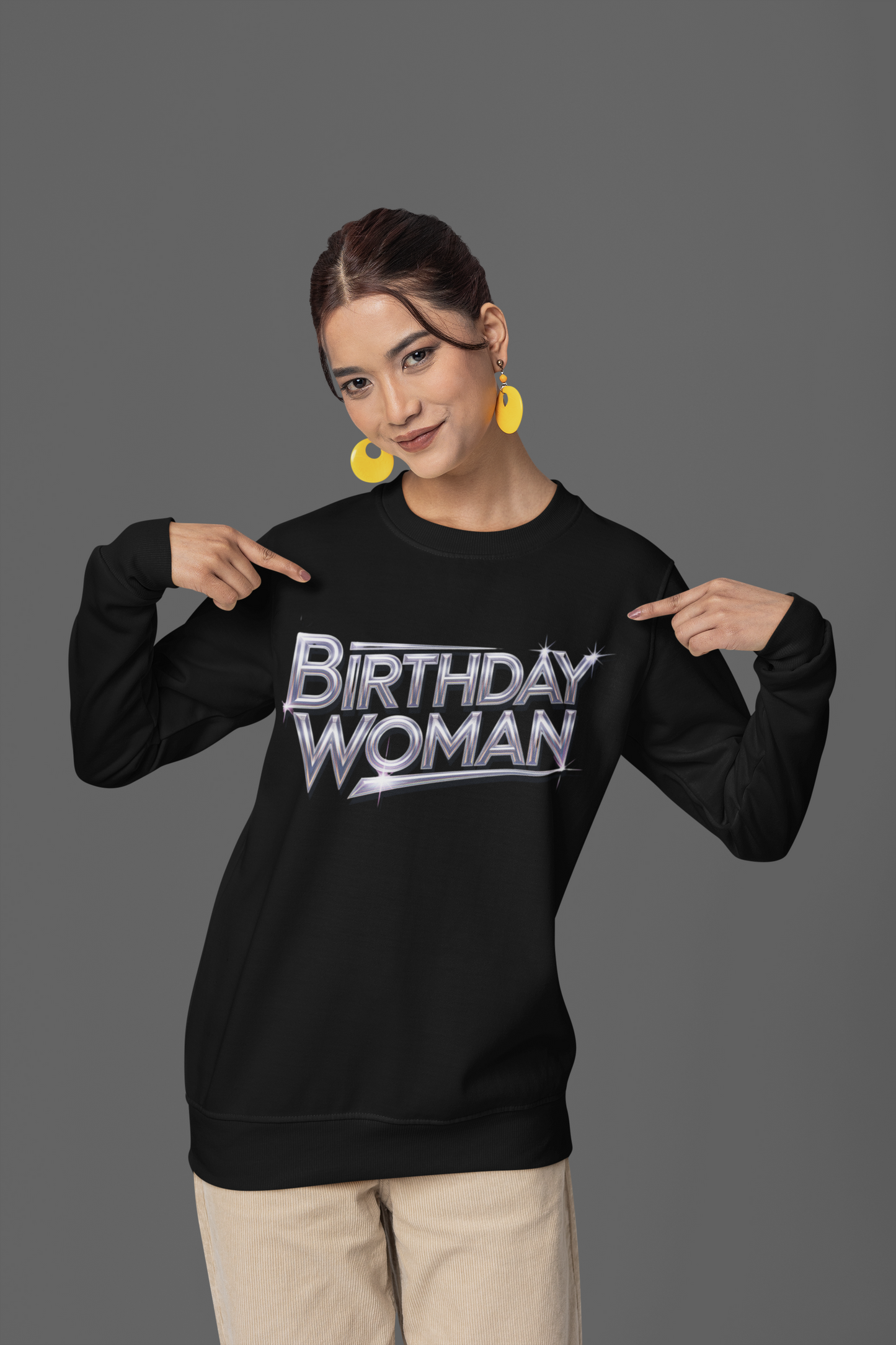 Birthday Woman Long Sleeve Tee - Unisex Jersey T-Shirt for Celebrations, Cute Birthday Sweatshirt, Birthday Girl Shirt for Women