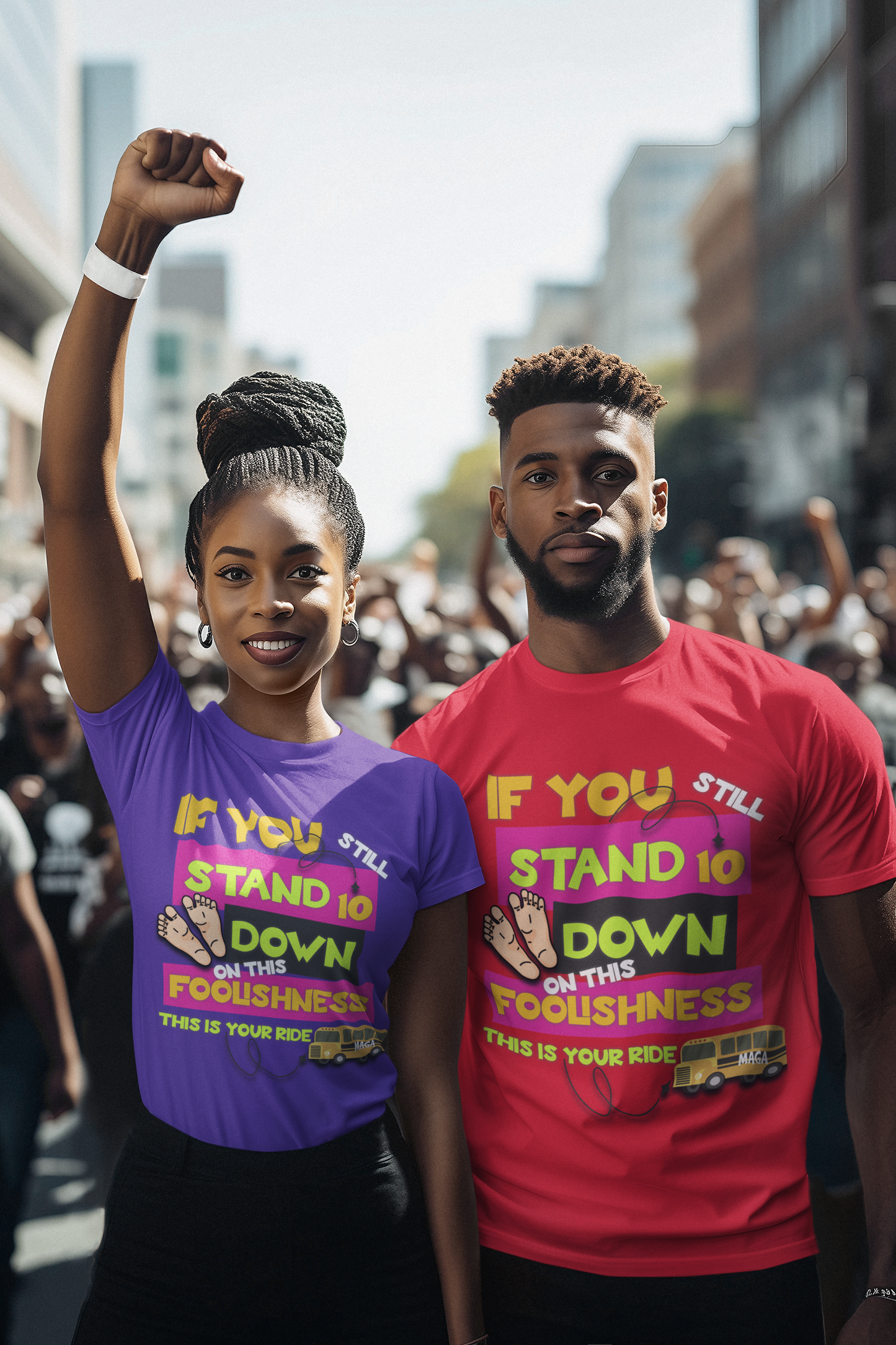 10 Toes Down on Foolishness - No King's T-Shirt