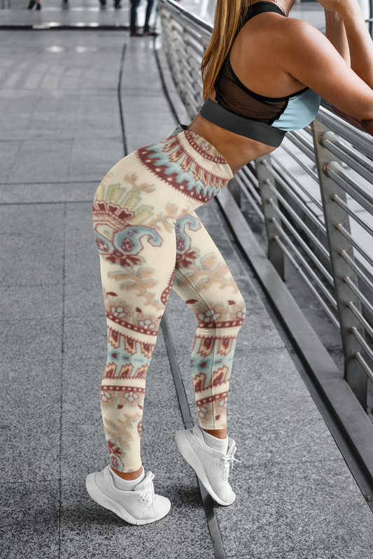 Paisley Boho Leggings — Vintage Floral Bohemian Women's Leggings