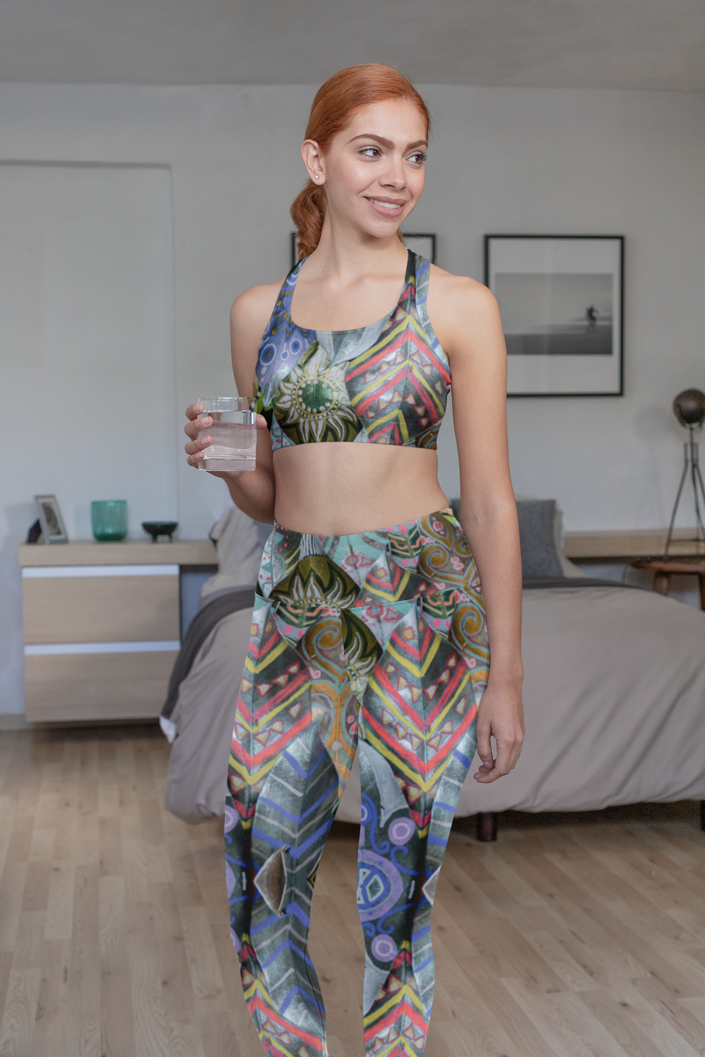 Bohemian Kaleidoscope Leggings — Vibrant BoHo Yoga Tights