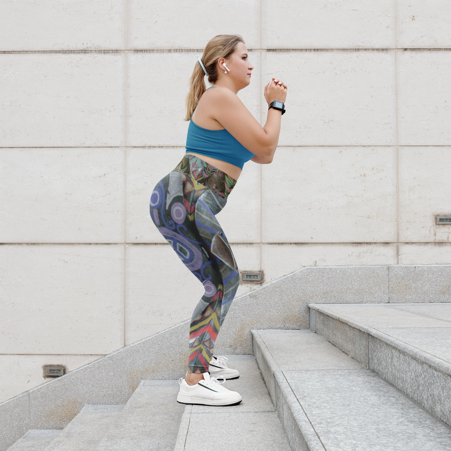 Bohemian Kaleidoscope Leggings — Vibrant BoHo Yoga Tights