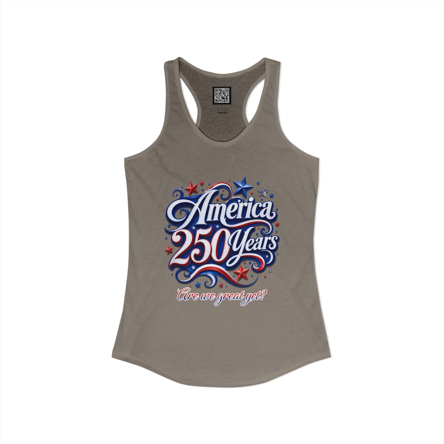 Women's America 250 Year's Racerback Tank 4th of July T-Shirt