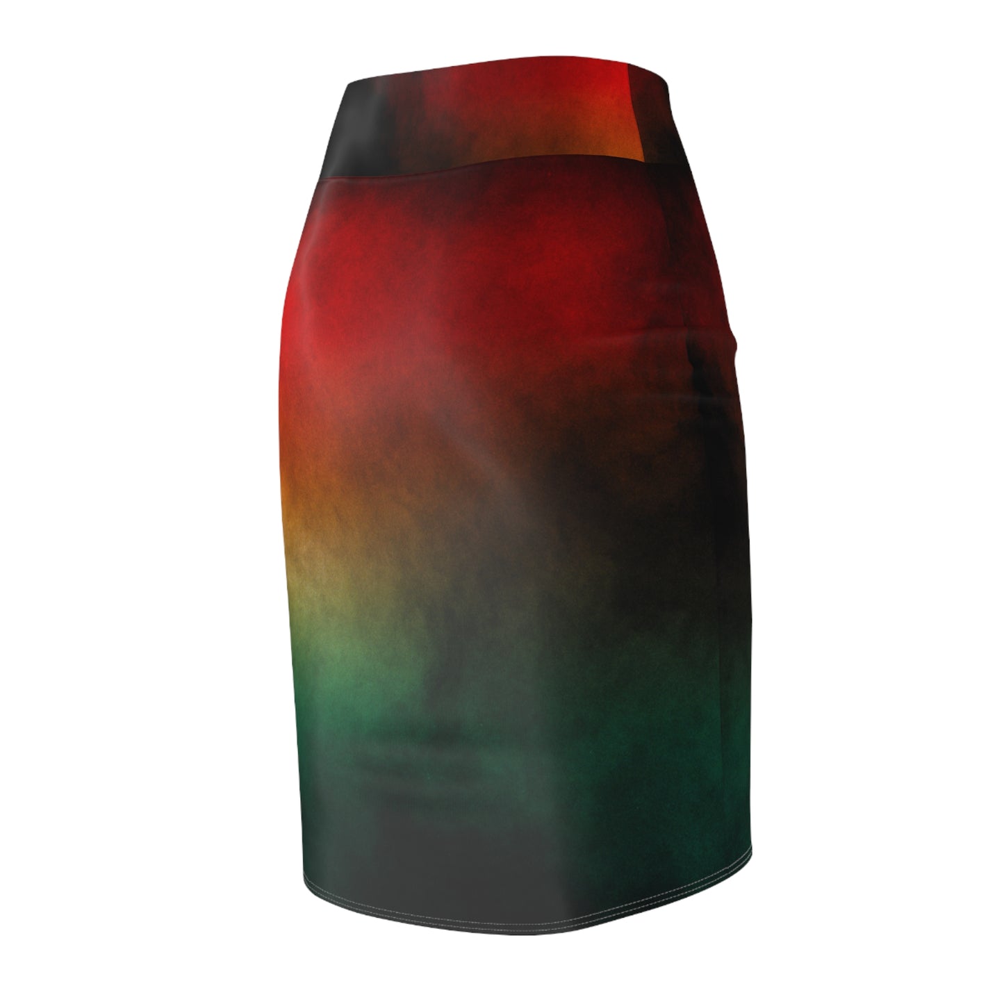 Women's Afrocentric Print Pencil Skirt, Red, Yellow, Green Pencil Skirt, Cute Pencil Skirt for Women,