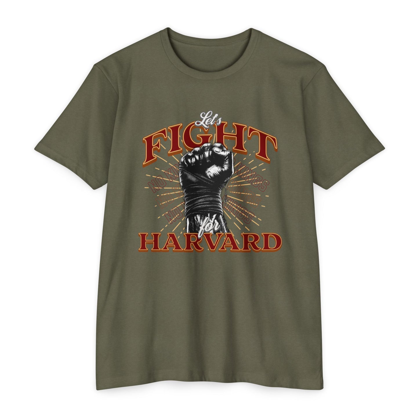 Empowering Fight for Hardvard University T-Shirt | Trump vs. Harvard T-Shirts, Spirit of Democracy, Standing with Hardvard Tee