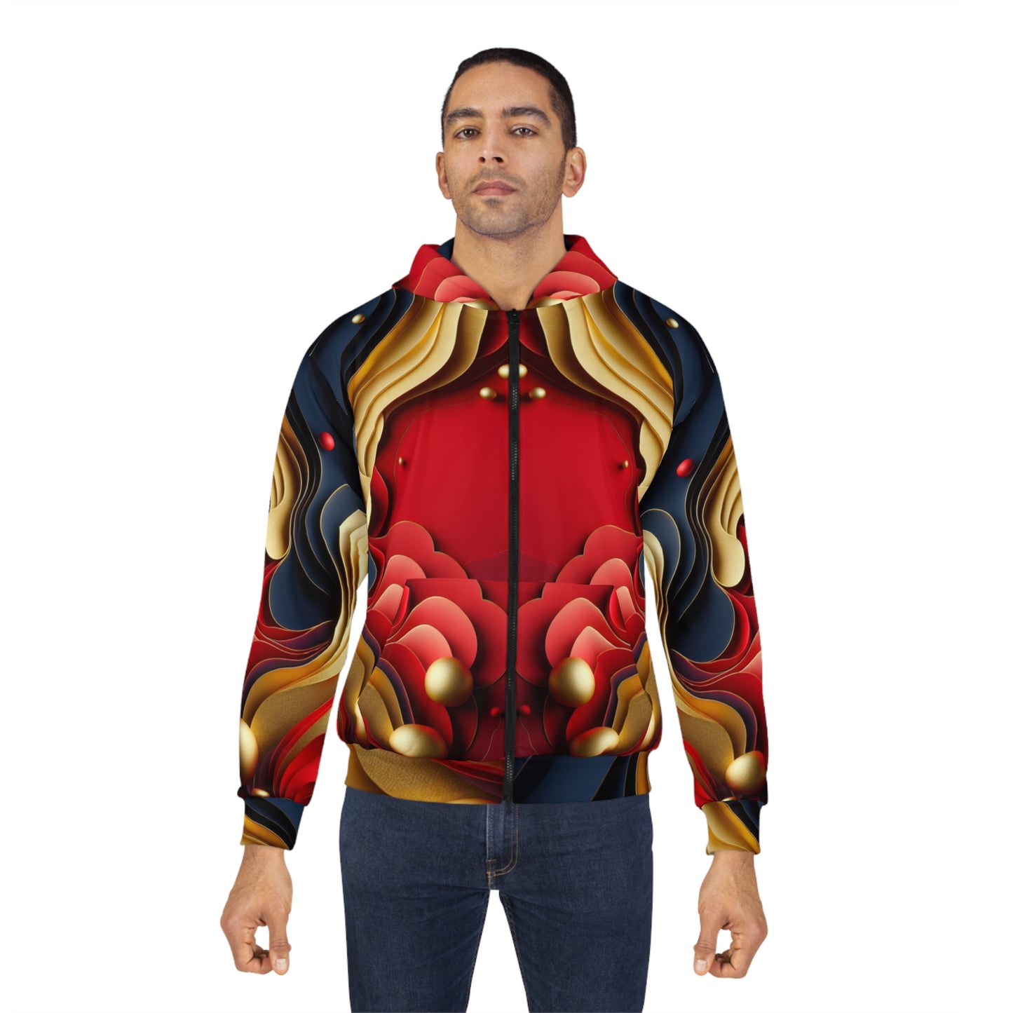 Vibrant Abstract Unisex Zip Hoodie, Colorful Abstract Zip-Up, Cozy Gift for Art Lovers, Trendy Streetwear Apparel, Matching Leggings Sold Separately