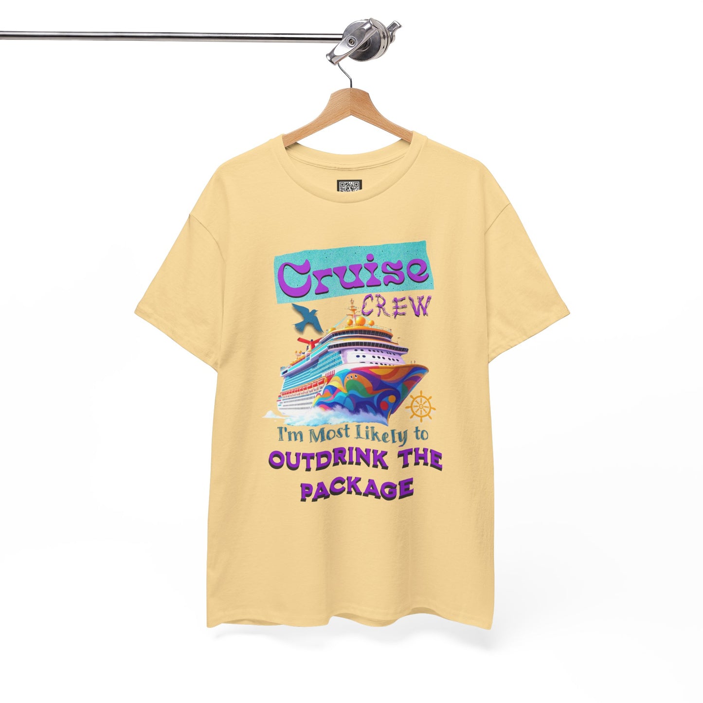 Cruise Crew Outdrink Package Tee | Fun Vacation T-Shirt | Perfect for Summer, Group Trips, Gifts, Drink Package T-Shirt for Cruise