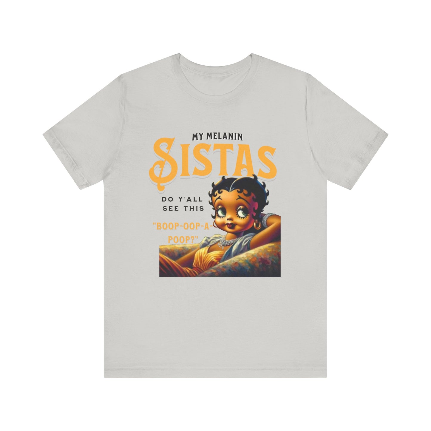 Melanin Betty Boop, 92% Black Woman Shirt, Black Girl Magic Tees, Black Culture T-Shirts, Humorous Betty Boop Shirts, Betty Boop T-Shirts