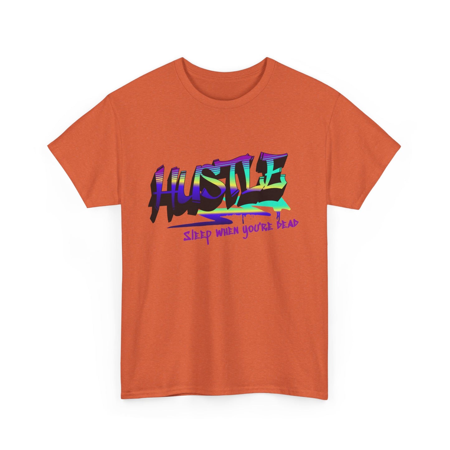 Hustle Hard - Vibrant Graffiti Design, Graffiti-Inspired Art, Motivational Merchandise, Entrepreneur Lifestyle Apparel, Unisex Motivational Gift