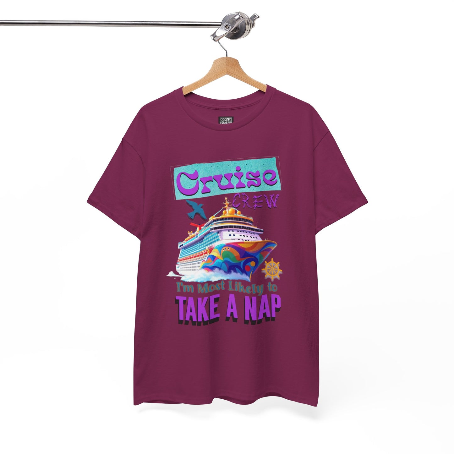 Cruise Crew Nap Tee, Unisex Cotton Shirt, Fun Cruise Vacation Apparel, Cruising Nautical Gift, Group Travel Outfit, Fun Cruise Shirt