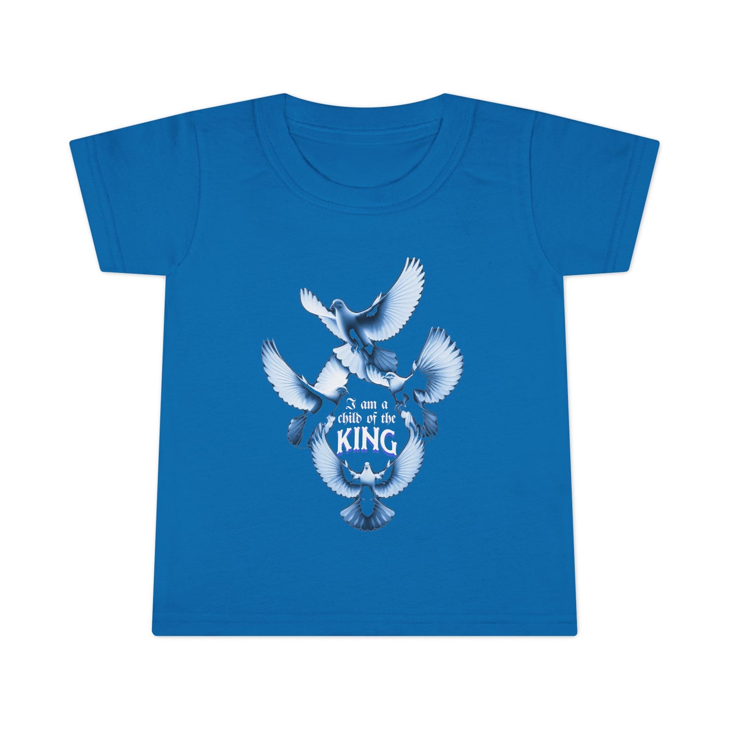 Toddler T-Shirt - "I Am a Child of the King" - Inspirational Tees for Toddlers, Religious T-Shirts for Infants and Toddlers