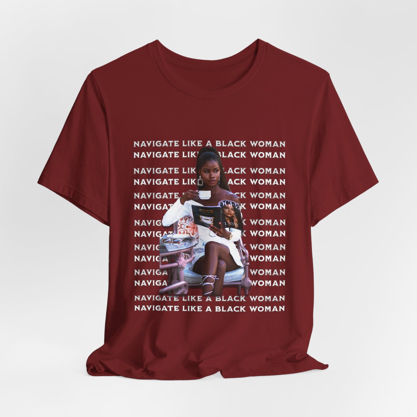 Navigate Like a Black Woman, Black Woman Shirt, 92% Black Woman Club, Black Girl Magic T-Shirts, Black History Month Shirts for Women