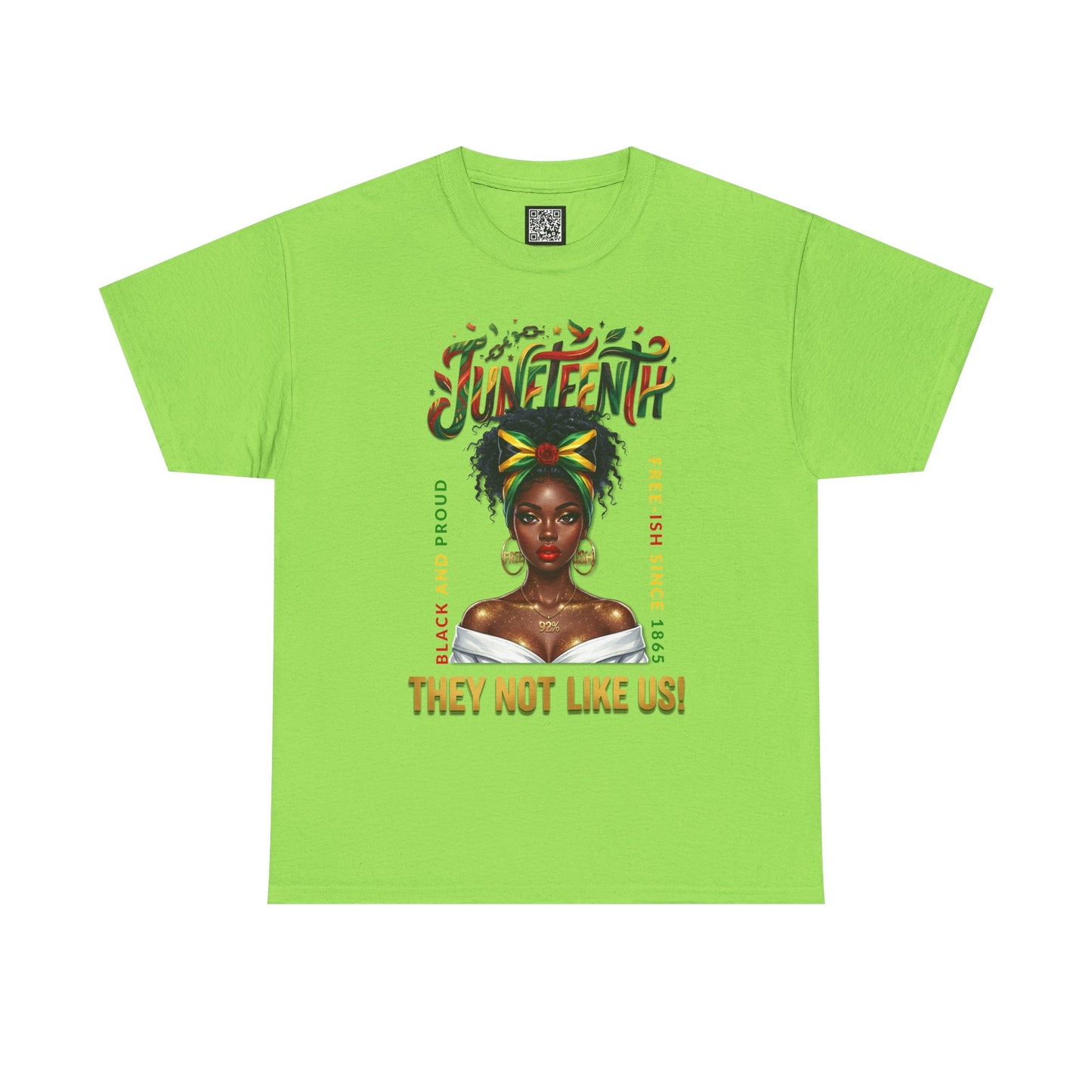 Juneteenth Black and Proud Tee — "They Not Like Us" Black Pride Shirt